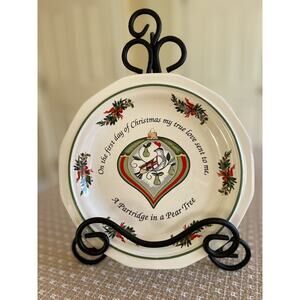 Vintage 12 days of Christmas Plates 8" Salad/Dessert Replacement Pfaltzgraf